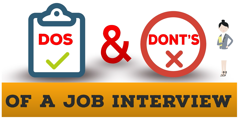 dos and donts during job interview